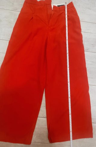 Pantalón wide leg rojo
