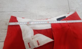 Pantalón wide leg rojo