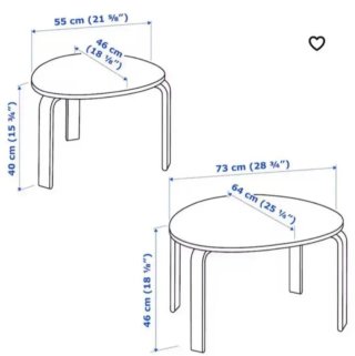 Mesas Nido IKEA Svalsta Blancas (2)