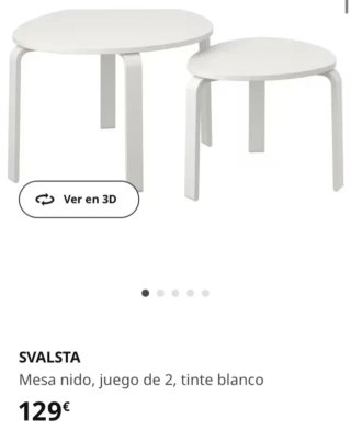 Mesas Nido IKEA Svalsta Blancas (2)