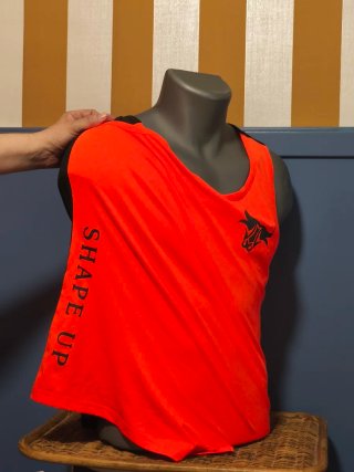 Camiseta sin mangas naranja Talla M