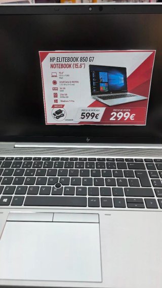 HP Elitebook 850 G7 16GB RAM 256GB SSD