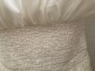 Blusa blanca bordada talla única