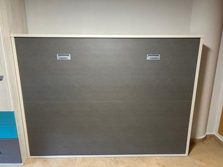 Cama abatible madera y metal