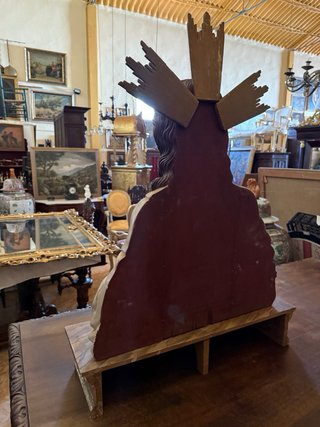 Busto Corazón de Jesús en Madera