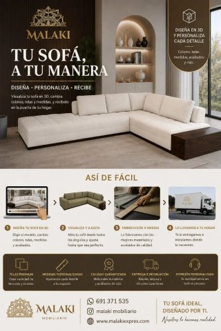 Sofá modular a medida