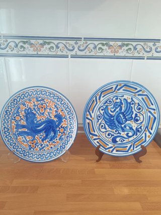2 Platos Cerámica Fajalaura Antiguos