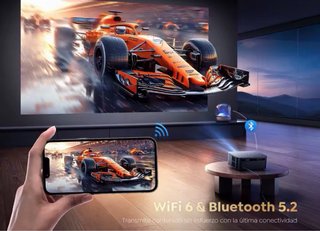 Proyector PUTRIMS Full HD WiFi 6 Google TV