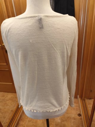 Jersey blanco talla única