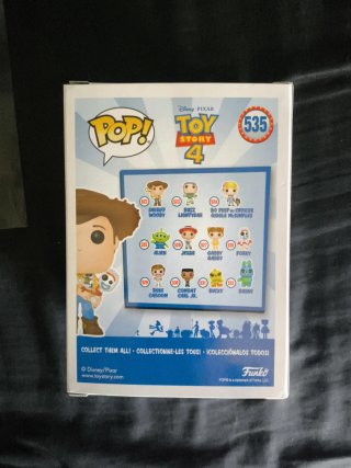 Funko Pop Sheriff Woody Holding Forky Toy Story 4