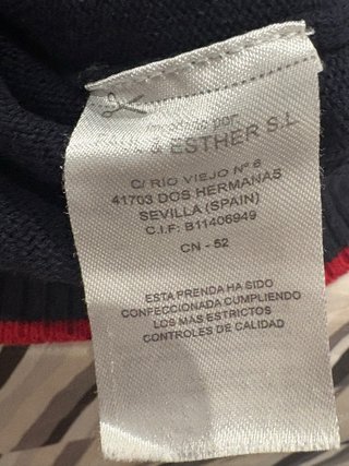 Jersey lana Spagnolo Talla 6 Azul Marino