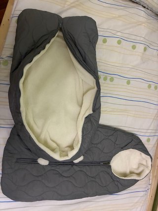 Saco capazo bebé (2 uds.) gris