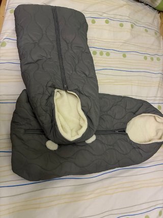 Saco capazo bebé (2 uds.) gris