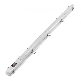 1270mm / 4FT Luz LED a Prueba de Vapor, Seleccionable 60W/50W/40W, Fijación a Prueba de Vapor de 5000K con 5400/6400/7400LM Ajustable, IP65 Impermeable para Estacionamiento, Almacén, Congelador, L...