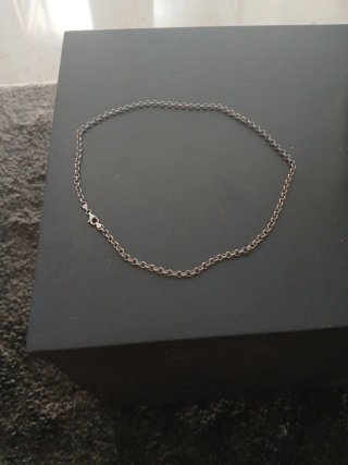 Cadena de plata eslabones medianos