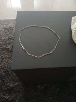 Cadena de plata eslabones medianos