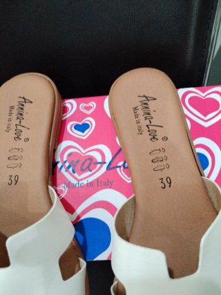 Ciabatte Annina-Love bianche donna n.39