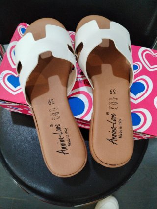 Ciabatte Annina-Love bianche donna n.39