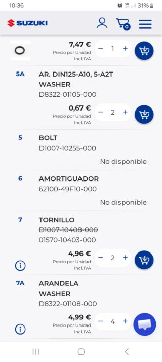 Amortiguadores Suzuki Burgman UH