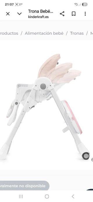Trona bebé plegable Kinderkraft Como nueva