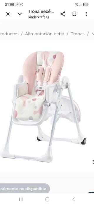 Trona bebé plegable Kinderkraft Como nueva