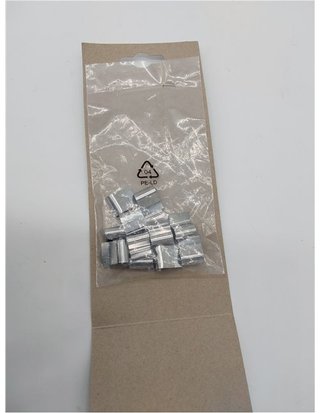 Windhager Clips de fijación de acero inoxidable - tapas de eje de luz - cubiertas de sótano - clips - kit de fijación - paquete de 12