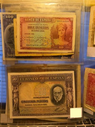 Colección billetes antiguos españoles