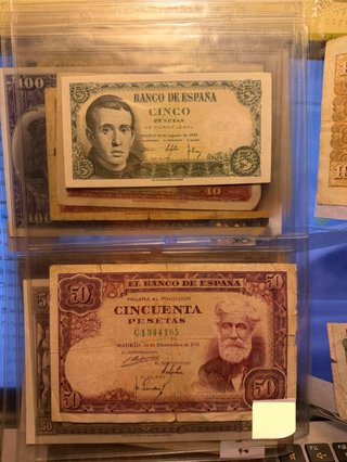 Colección billetes antiguos españoles