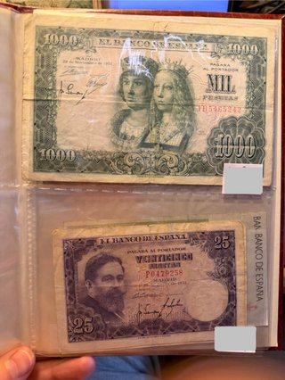 Colección billetes antiguos españoles