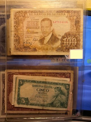 Colección billetes antiguos españoles