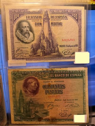 Colección billetes antiguos españoles