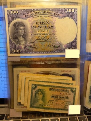 Colección billetes antiguos españoles
