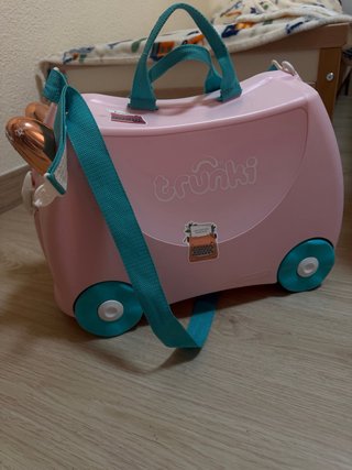 Maleta Trunki rosa con ruedas