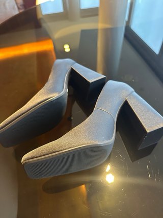 Elegantes zapatos de tacón satinados Talla 38