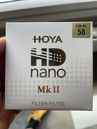Filtro Polarizador HOYA HD nano Mk II CIR-PL 58mm