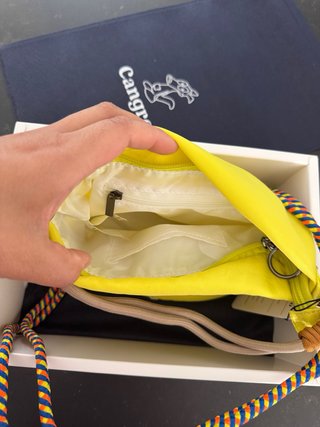Bolso Cangroo Amarillo Multicolor