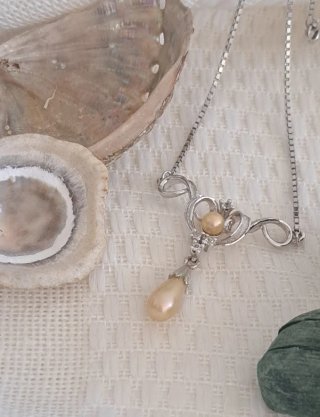 Gargantilla Plata Perlas y Circonitas