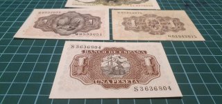 Lote 4 Billetes Pesetas Banco de España