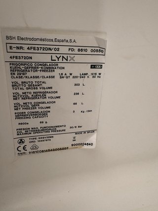 Nevera Frigorífico LYNX
