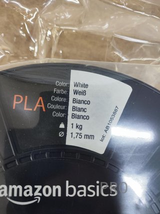 Filamento bianco per stampante 3D Amazon Basics