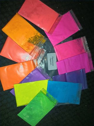 Lote 290 sobres de pigmentos todo tipo de colores