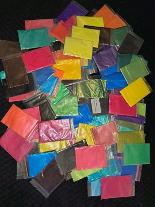 Lote 290 sobres de pigmentos todo tipo de colores