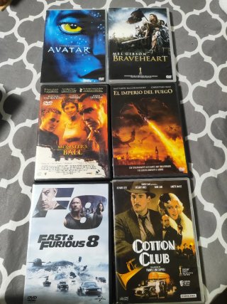 Lote 9 Blu-ray y 50 DVD Películas Varias