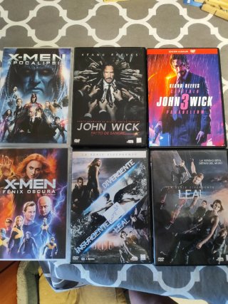 Lote 9 Blu-ray y 50 DVD Películas Varias