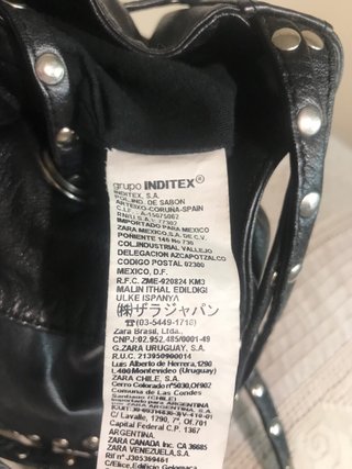 Bolso bombonera negro tachuelas