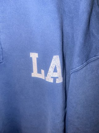 Sudadera Zara Azul con Logo LA