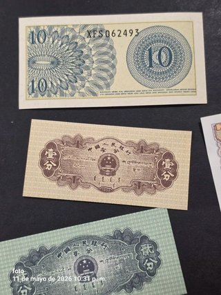 Colección de 19 Billetes asiaticos sin circular.