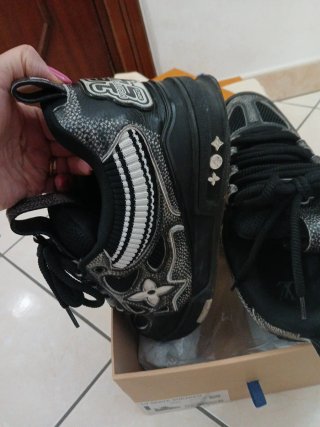 Scarpe Louis Vuitton Uomo Nero Argento