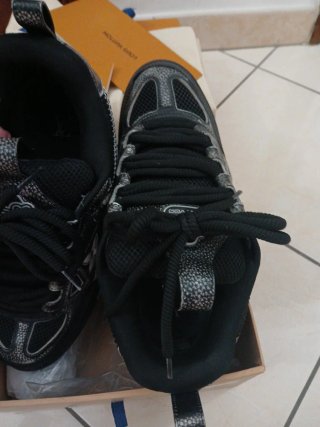 Scarpe Louis Vuitton Uomo Nero Argento