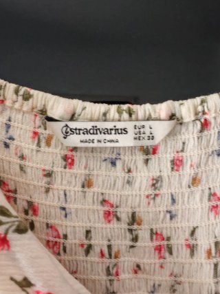 Vestido Verano Flores Stradivarius Talla Única